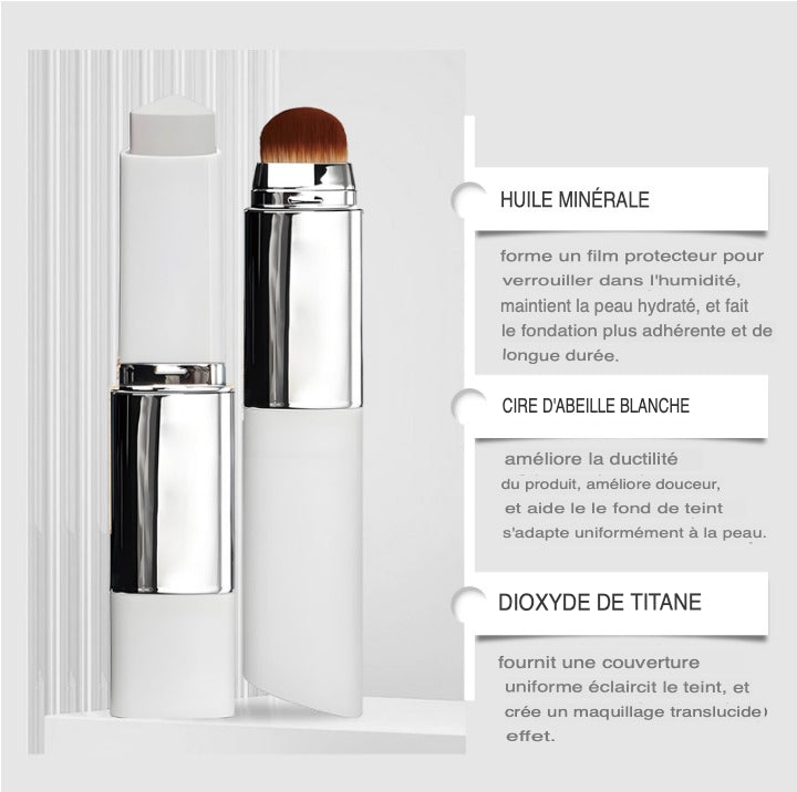 Fond de teint 2-en-1 avec pinceau intégré